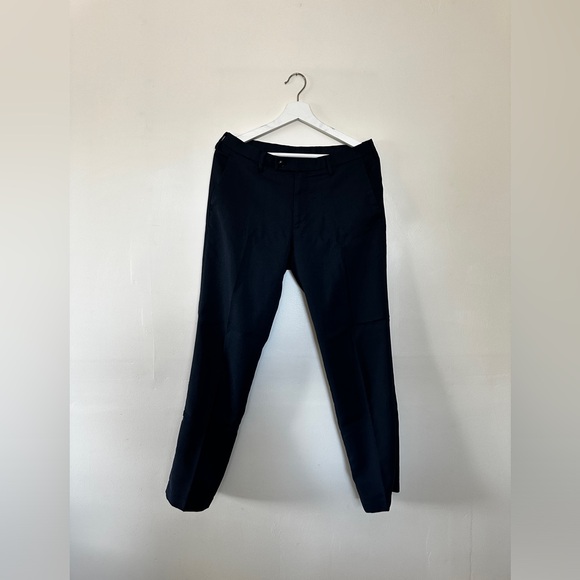 Uniqlo Navy Slim Airism Navy Trouser Pants - Picture 1 of 3